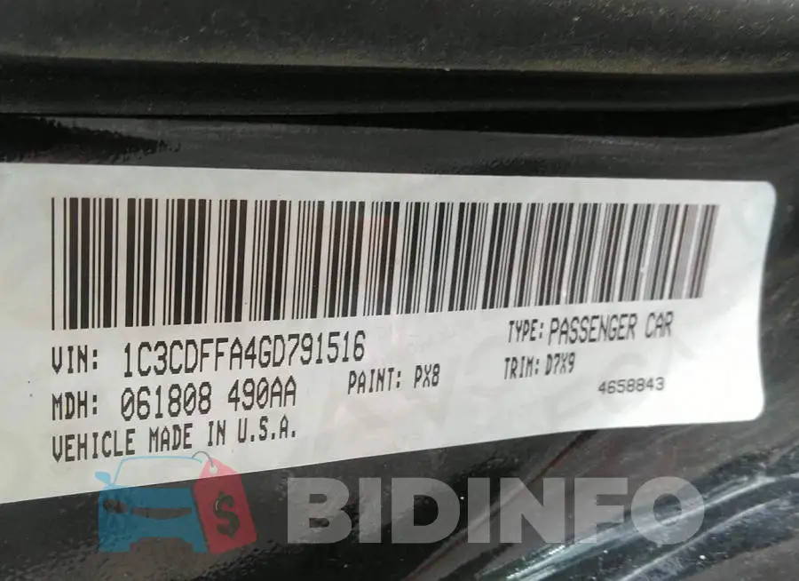1C3CDFFA4GD791516 Photo# 9