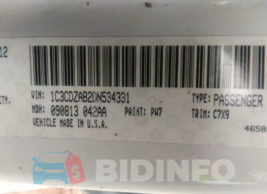 1C3CDZAB2DN534331 Photo# 9