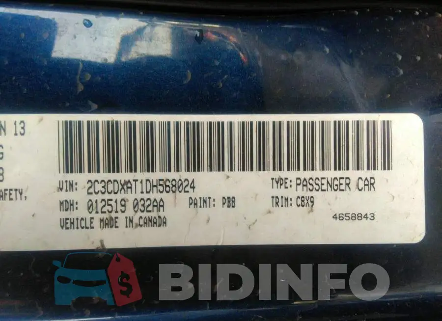2C3CDXAT1DH568024 Photo# 9