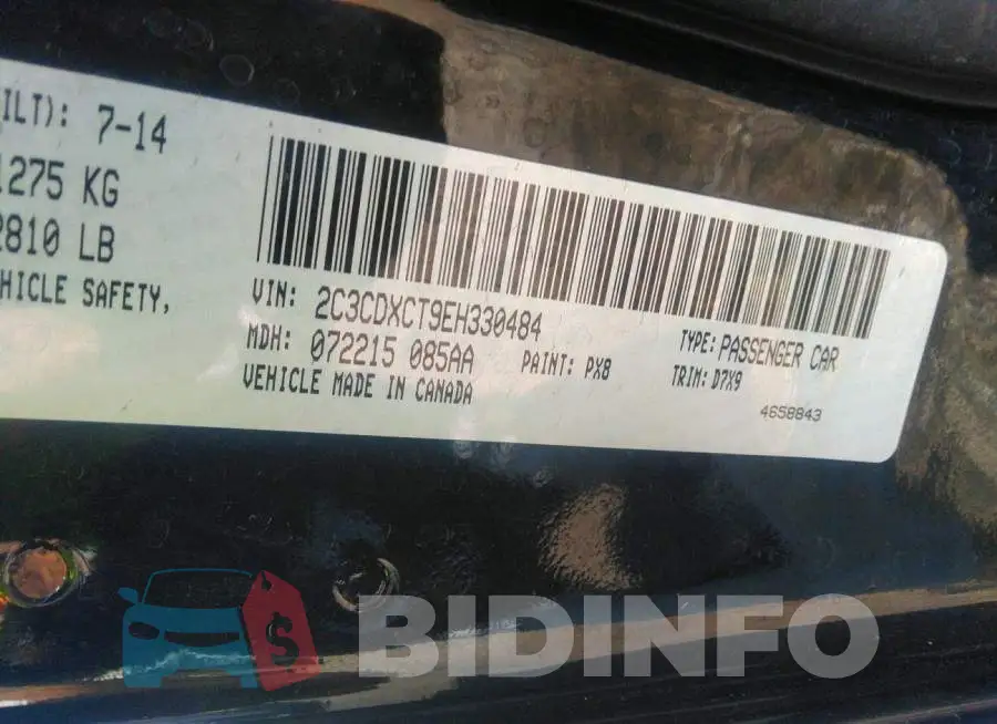 2C3CDXCT9EH330484 Photo# 9