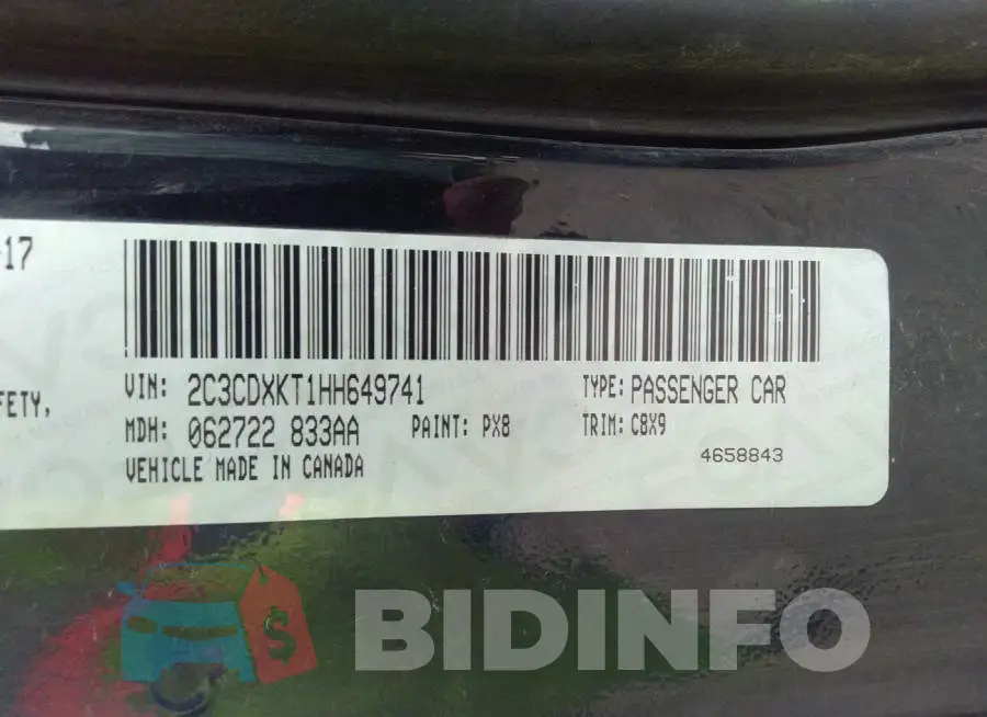 2C3CDXKT1HH649741 Photo# 9
