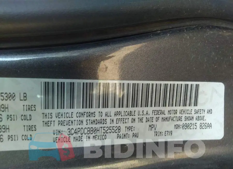 3C4PDCBB0HT525528 Photo# 9