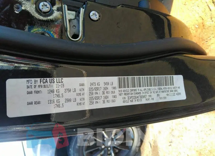 3C4PDCBG4KT869057 Photo# 9