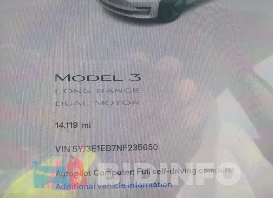 5YJ3E1EB7NF235650 Photo# 7