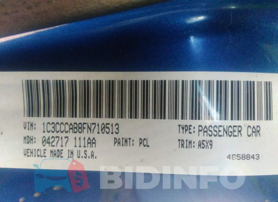1C3CCCAB8FN710513 Photo# 9