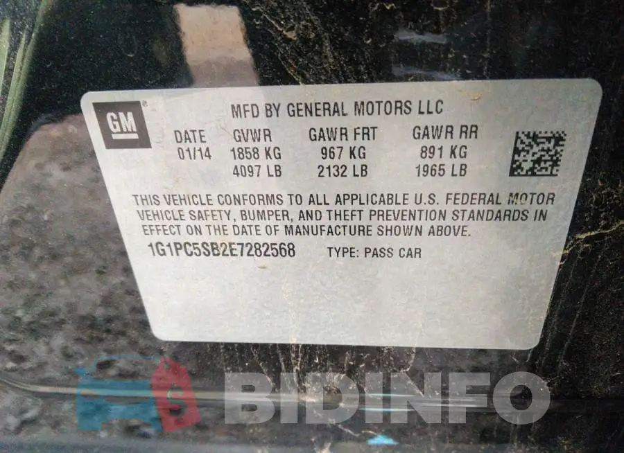 1G1PC5SB2E7282568 Photo# 9