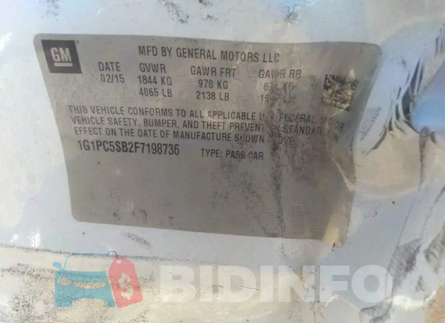 1G1PC5SB2F7198736 Photo# 9