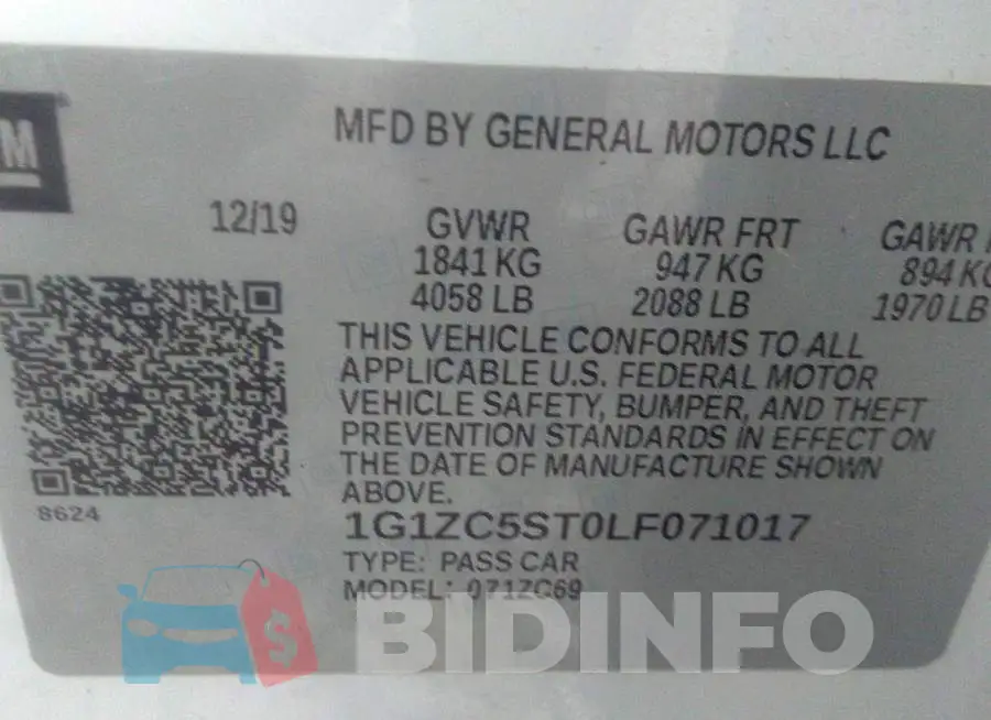 1G1ZC5ST0LF071017 Photo# 9