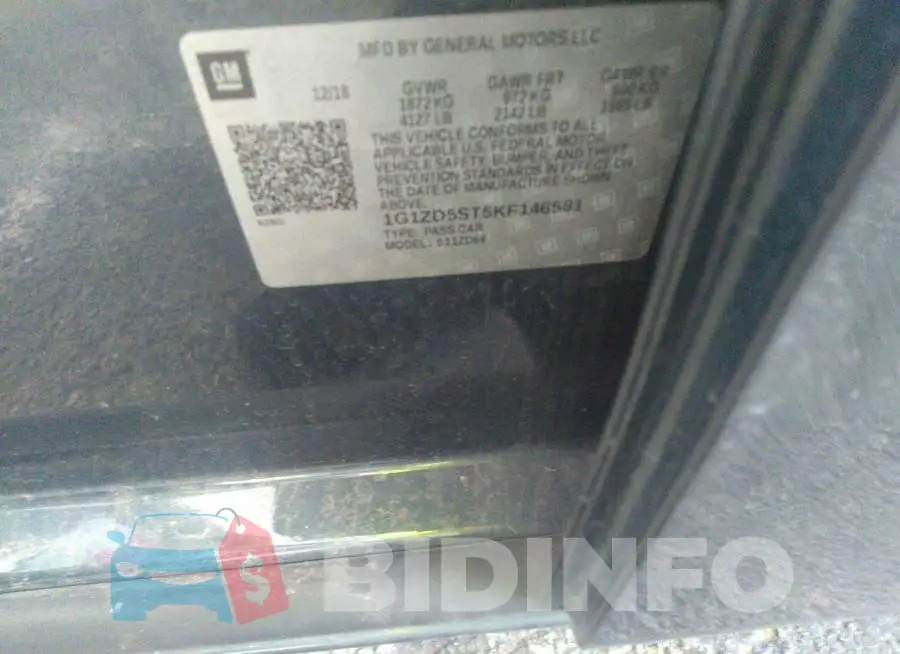 1G1ZD5ST5KF146581 Photo# 9