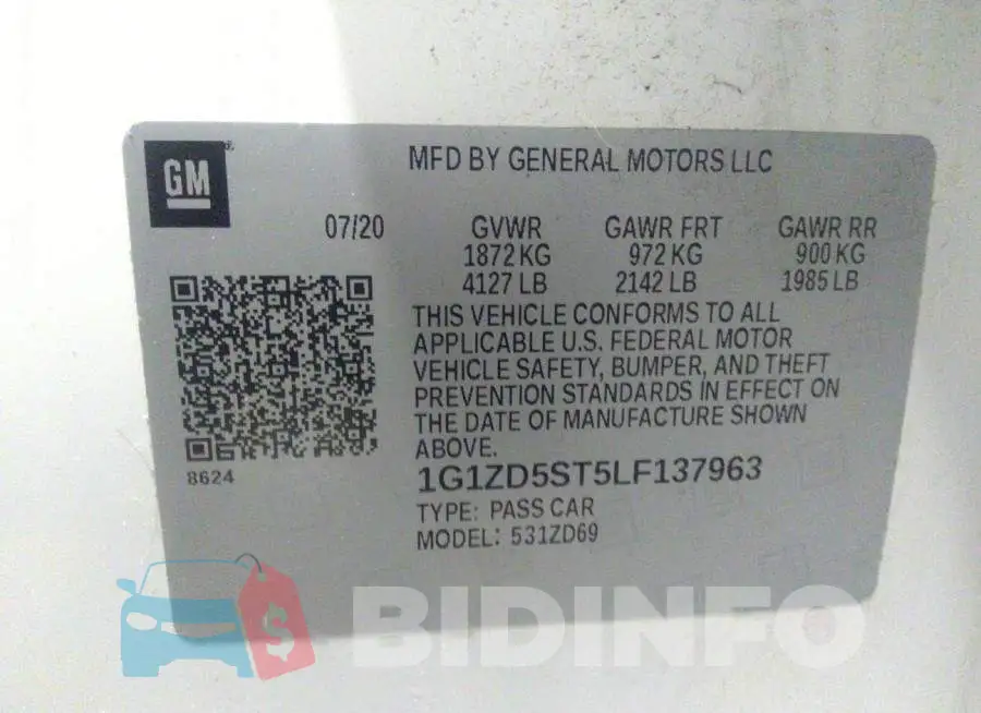 1G1ZD5ST5LF137963 Photo# 9