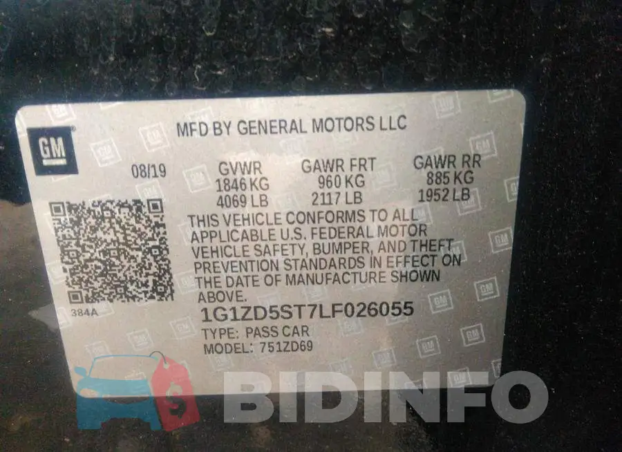 1G1ZD5ST7LF026055 Photo# 9