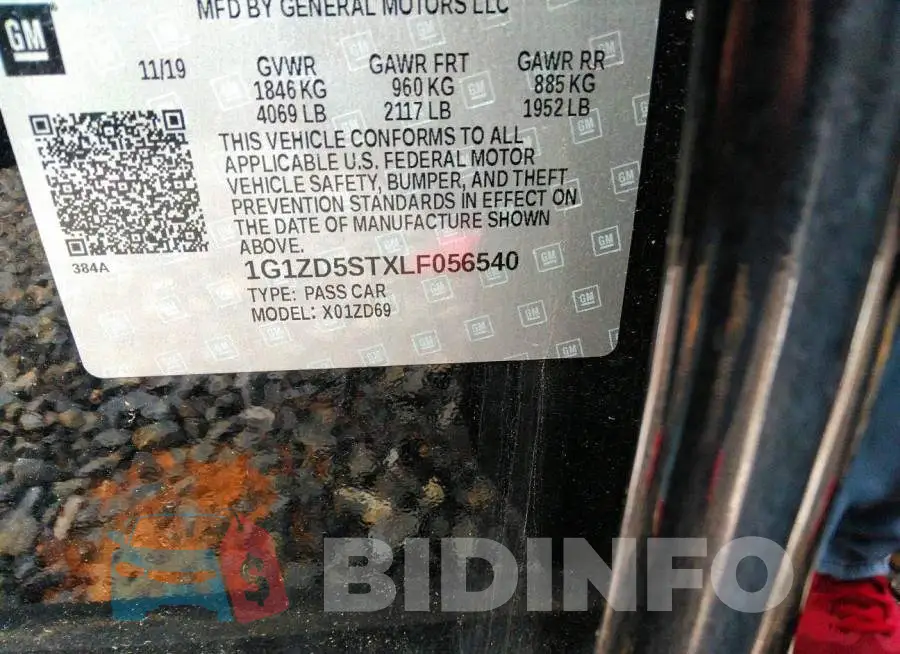 1G1ZD5STXLF056540 Photo# 9