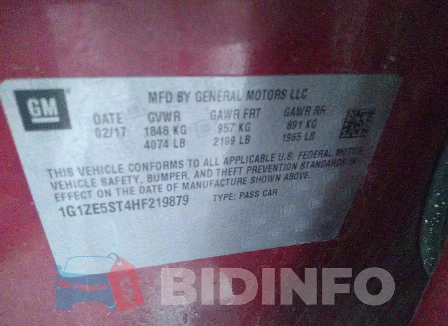 1G1ZE5ST4HF219879 Photo# 9
