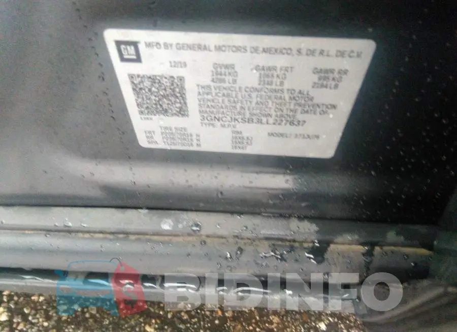 3GNCJKSB3LL227637 Photo# 9