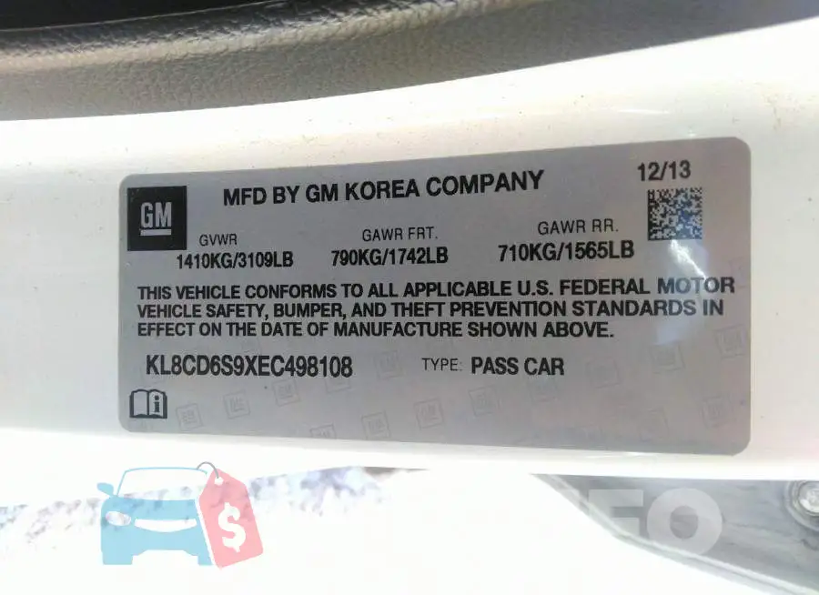 KL8CD6S9XEC498108 Photo# 9