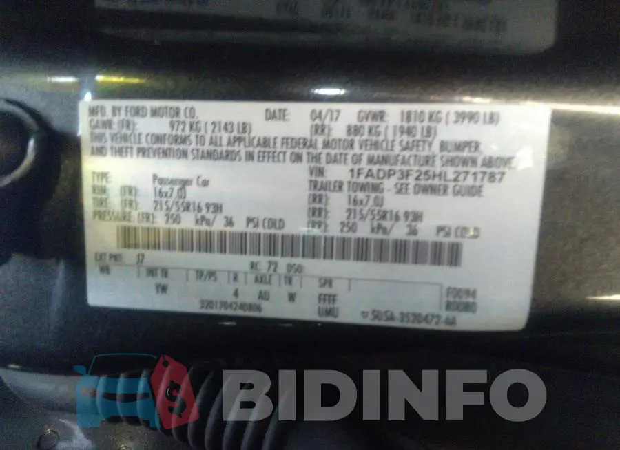 1FADP3F25HL271787 Photo# 9
