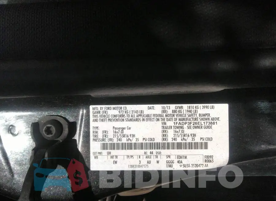 1FADP3F26EL173881 Photo# 9