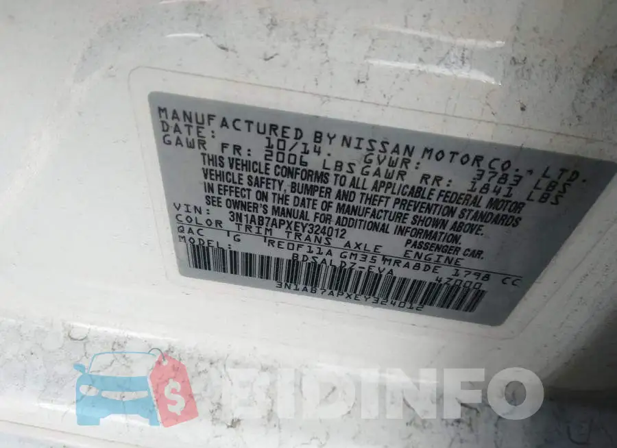 3N1AB7APXEY324012 Photo# 9