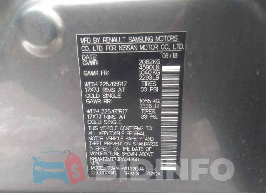 KNMAT2MT7JP604360 Photo# 9