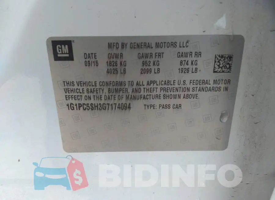 1G1PC5SH3G7174094 Photo# 9