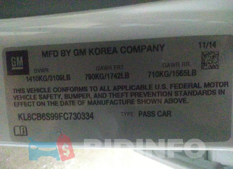 KL8CB6S99FC730334 Photo# 9