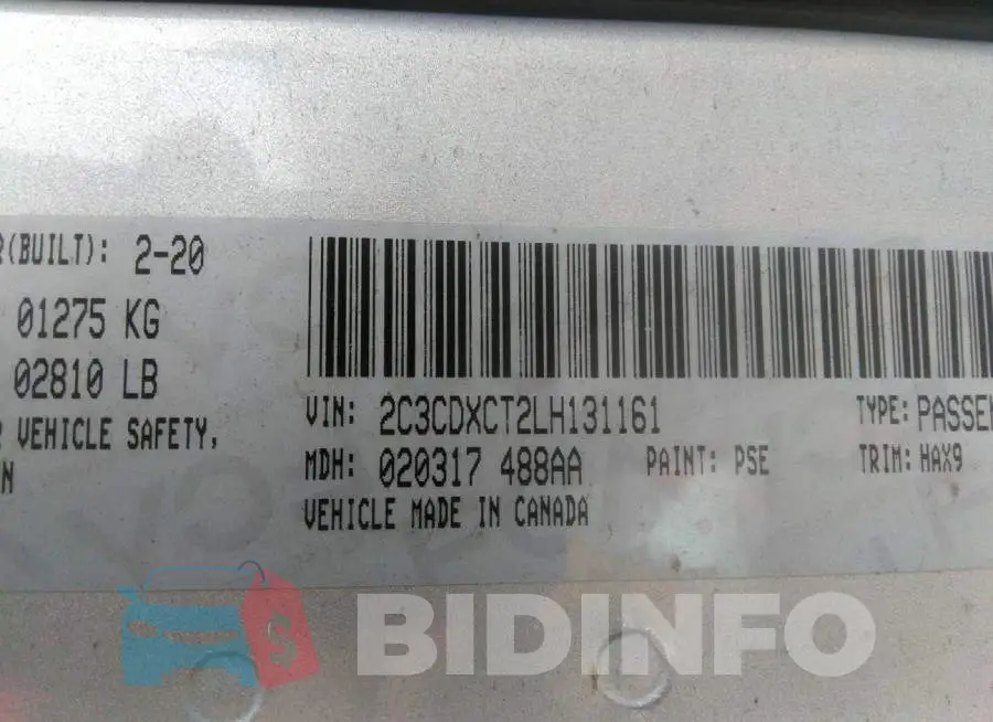 2C3CDXCT2LH131161 Photo# 9