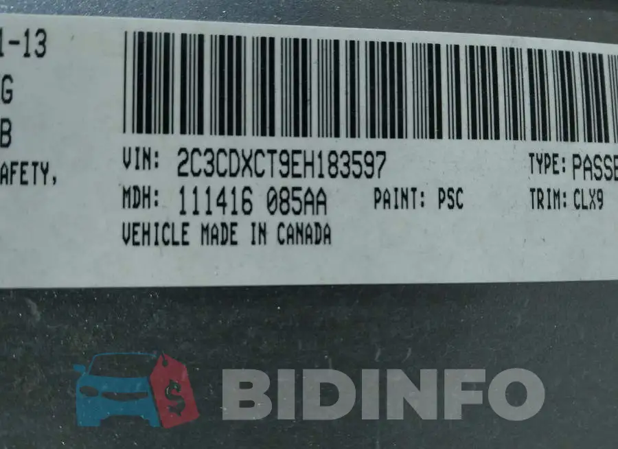 2C3CDXCT9EH183597 Photo# 9