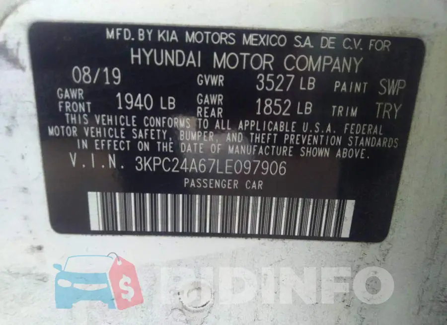 3KPC24A67LE097906 Photo# 9