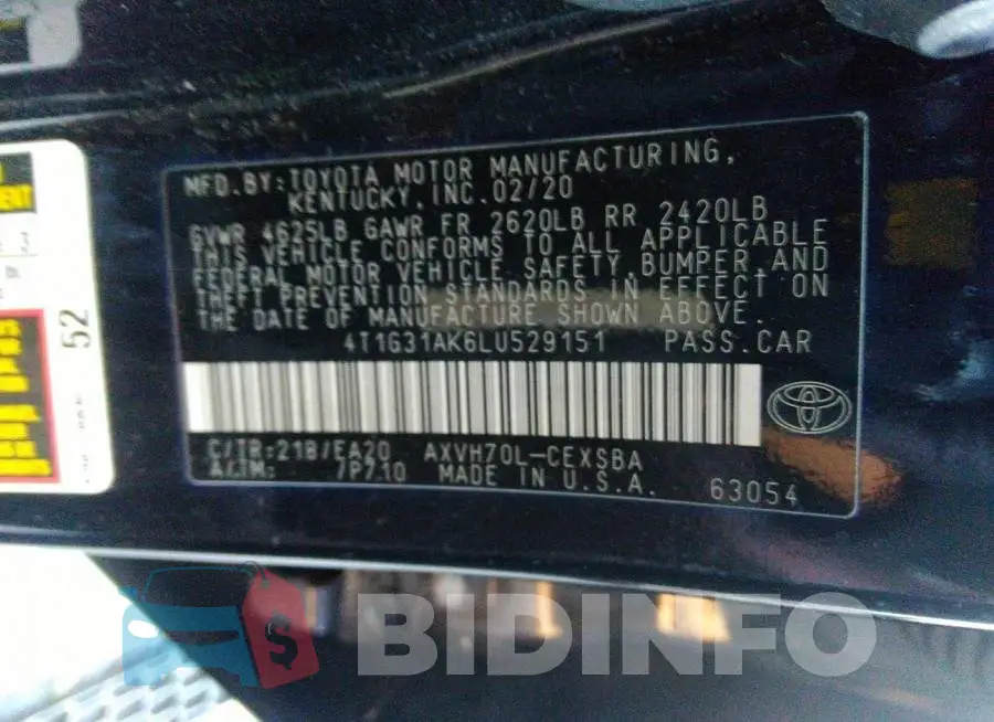 4T1G31AK6LU529151 Photo# 9