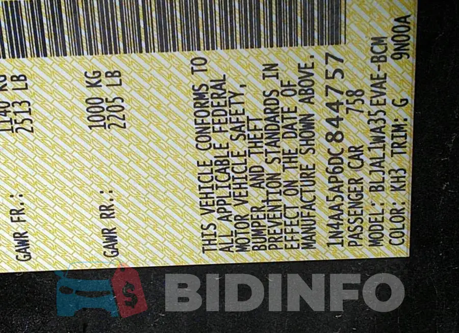 1N4AA5AP6DC844757 Photo# 9