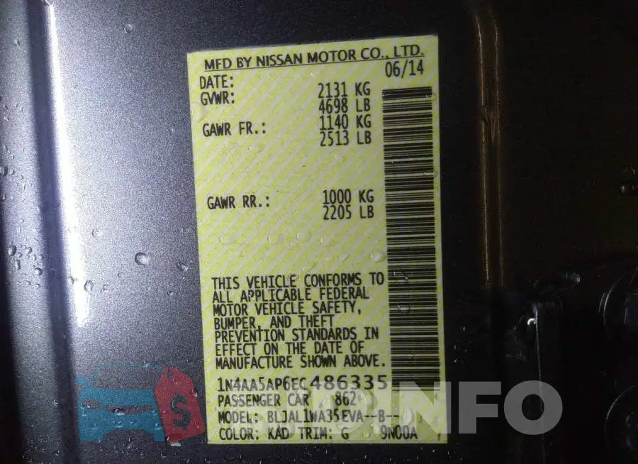 1N4AA5AP6EC486335 Photo# 9