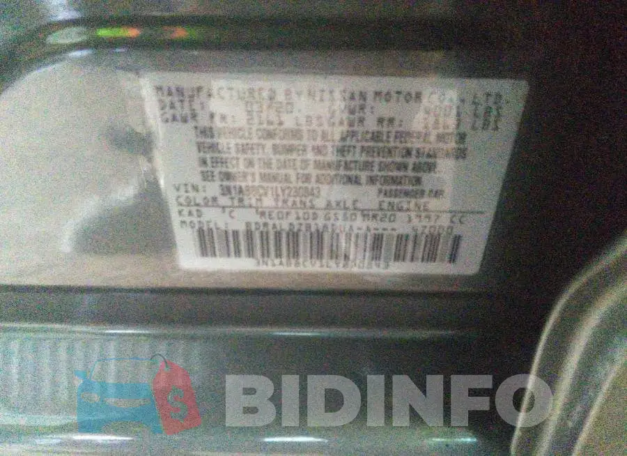 3N1AB8CV1LY230843 Photo# 9