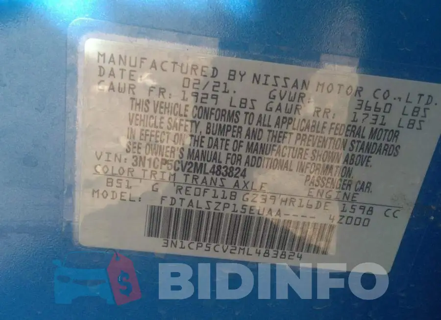3N1CP5CV2ML483824 Photo# 9
