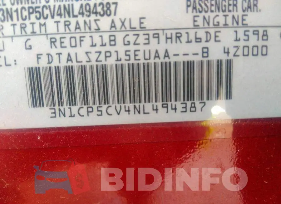 3N1CP5CV4NL494387 Photo# 9