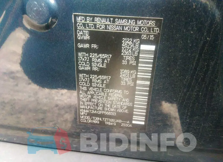 KNMAT2MV2FP568313 Photo# 9