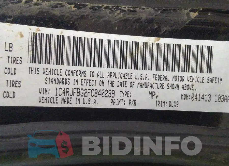 1C4RJFBG2FC840239 Photo# 9