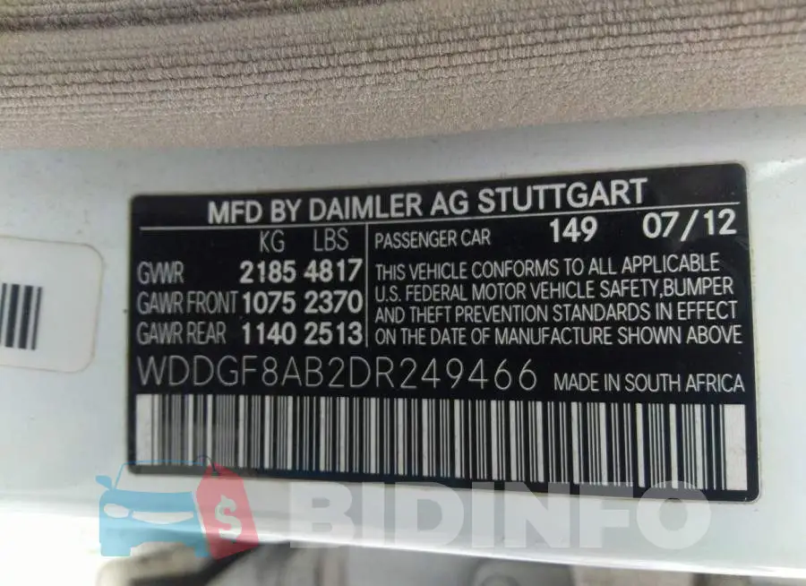 WDDGF8AB2DR249466 Photo# 9