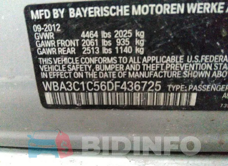 WBA3C1C56DF436725 Photo# 9
