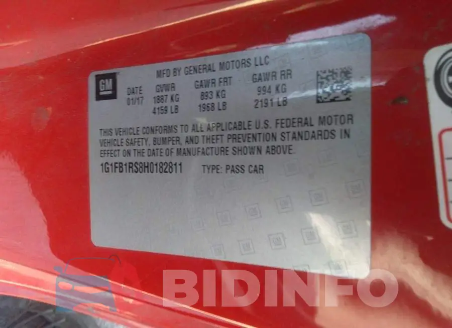 1G1FB1RS8H0182811 Photo# 9