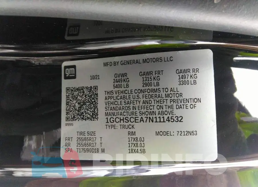 1GCHSCEA7N1114532 Photo# 9
