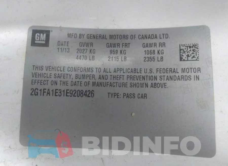 2G1FA1E31E9208426 Photo# 9
