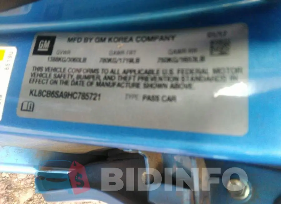 KL8CB6SA9HC785721 Photo# 9