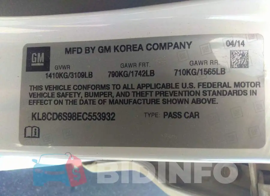 KL8CD6S98EC553932 Photo# 9