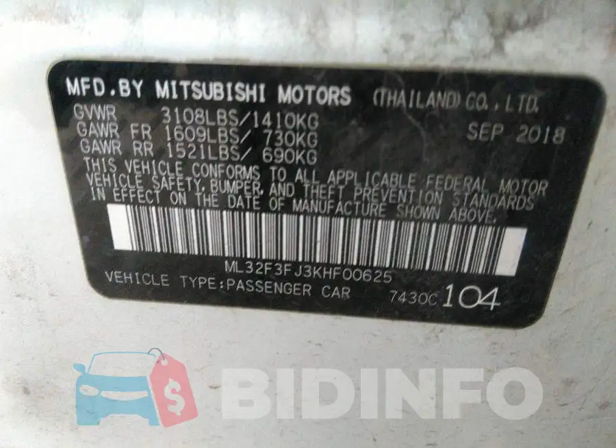 ML32F3FJ3KHF00625 Photo# 9