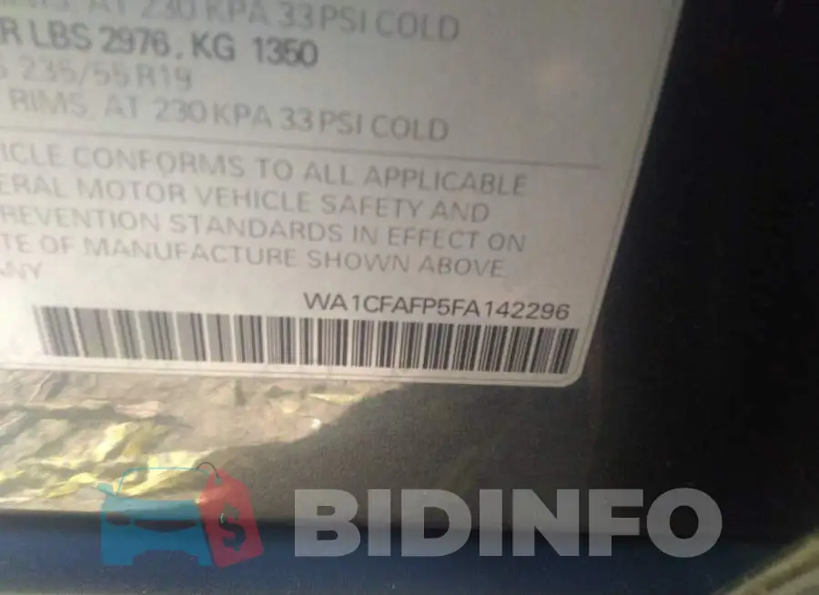 WA1CFAFP5FA142296 Photo# 9