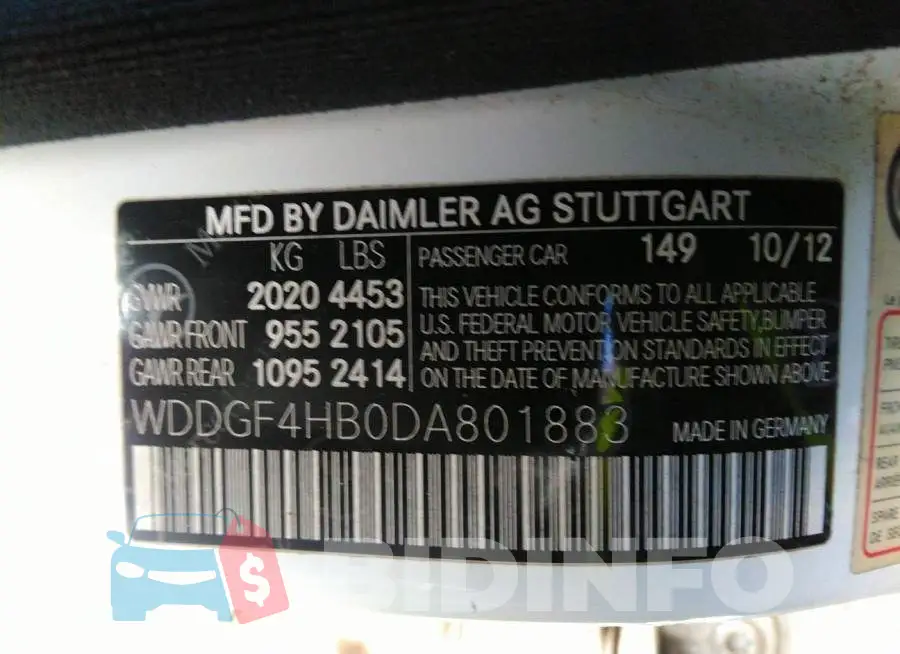 WDDGF4HB0DA801883 Photo# 9