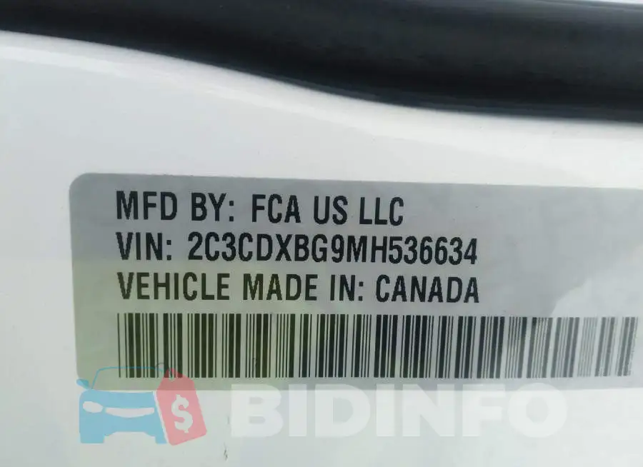 2C3CDXBG9MH536634 Photo# 9