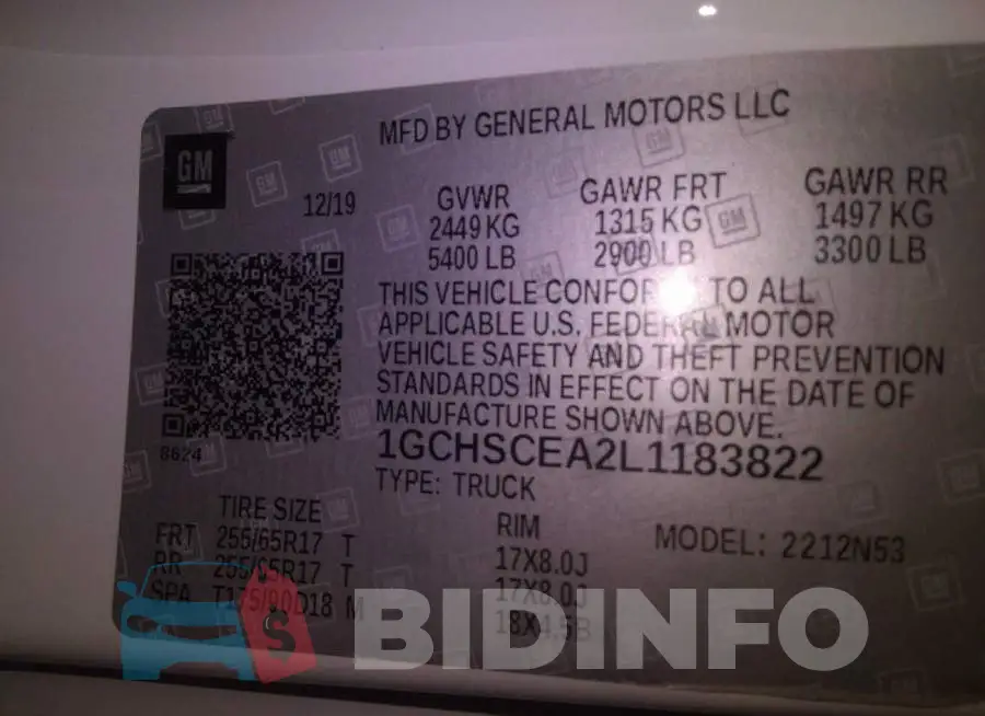 1GCHSCEA2L1183822 Photo# 9