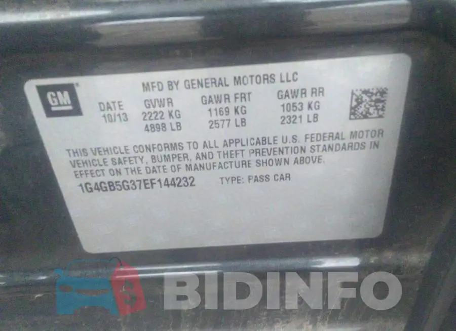 1G4GB5G37EF144232 Photo# 9