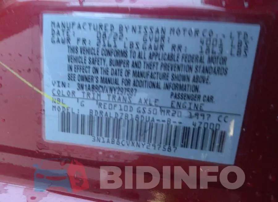 3N1AB8CVXNY297587 Photo# 9